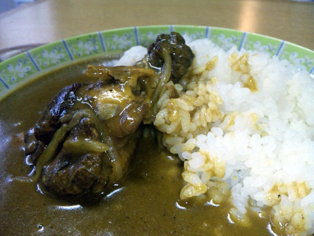 七谷赤地鶏・日本風カレー近景